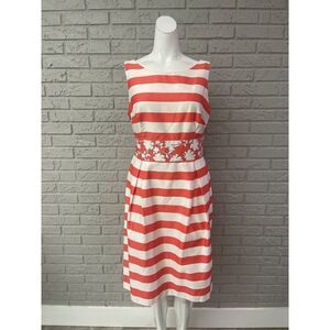 Alyx Limited Floral Striped Pleated Sleeveless Dress Size 12